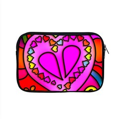 Stained Glass Love Heart Apple Macbook Pro 15  Zipper Case by Apen