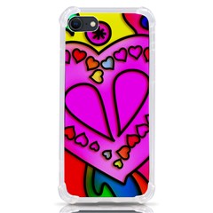 Stained Glass Love Heart Iphone Se by Apen