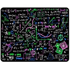 Math Linear Mathematics Education Circle Background Two Sides Fleece Blanket (medium) by Apen