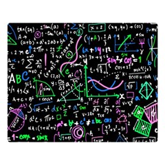 Math Linear Mathematics Education Circle Background Two Sides Premium Plush Fleece Blanket (large) by Apen