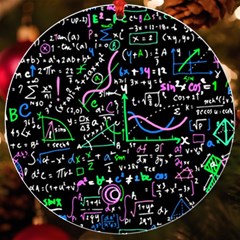 Math Linear Mathematics Education Circle Background Uv Print Acrylic Ornament Round