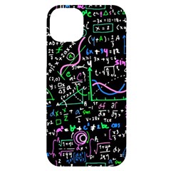 Math Linear Mathematics Education Circle Background Iphone 14 Plus Black Uv Print Case