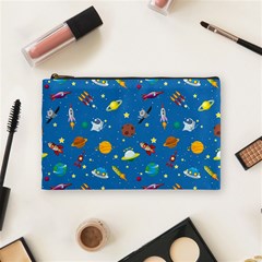 Space Rocket Solar System Pattern Cosmetic Bag (medium) by Apen