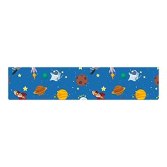 Space Rocket Solar System Pattern Velvet Scrunchie by Apen