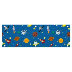 Space Rocket Solar System Pattern Banner And Sign 6  X 2  by Apen