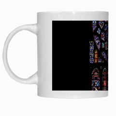 Chartres Cathedral Notre Dame De Paris Stained Glass White Mug