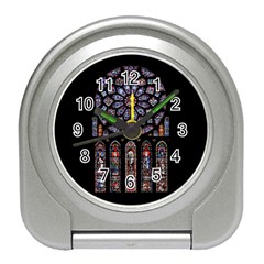 Chartres Cathedral Notre Dame De Paris Stained Glass Travel Alarm Clock