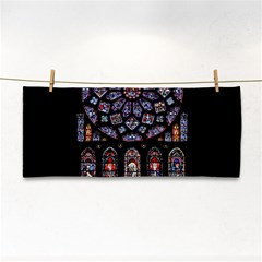 Chartres Cathedral Notre Dame De Paris Stained Glass Hand Towel