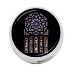 Chartres Cathedral Notre Dame De Paris Stained Glass 4-Port USB Hub (One Side) Front