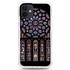 Chartres Cathedral Notre Dame De Paris Stained Glass Iphone 12 Mini Tpu Uv Print Case	 by Maspions