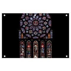 Chartres Cathedral Notre Dame De Paris Stained Glass Banner And Sign 6  X 4  by Maspions