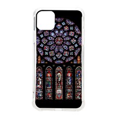 Chartres Cathedral Notre Dame De Paris Stained Glass Iphone 11 Pro Max 6 5 Inch Tpu Uv Print Case by Maspions