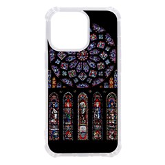 Chartres Cathedral Notre Dame De Paris Stained Glass Iphone 13 Pro Tpu Uv Print Case