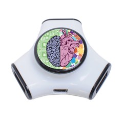 Brain Heart Balance Emotion 3-port Usb Hub