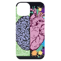 Brain Heart Balance Emotion Iphone 14 Black Uv Print Case