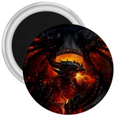 Dragon Fire Fantasy Art 3  Magnets