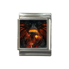 Dragon Fire Fantasy Art Italian Charm (13mm) by Maspions