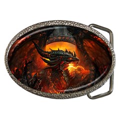 Dragon Fire Fantasy Art Belt Buckles