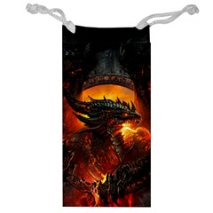 Dragon Fire Fantasy Art Jewelry Bag by Maspions