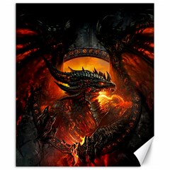 Dragon Fire Fantasy Art Canvas 20  X 24 