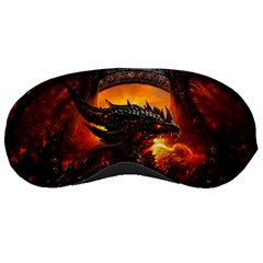 Dragon Fire Fantasy Art Sleep Mask