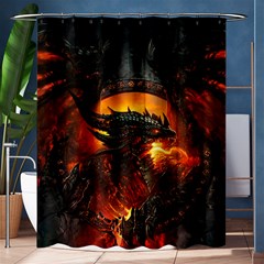 Dragon Fire Fantasy Art Shower Curtain 60  X 72  (medium) 