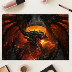 Dragon Fire Fantasy Art Cosmetic Bag (xxl) by Maspions