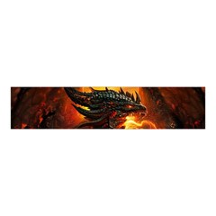 Dragon Fire Fantasy Art Velvet Scrunchie