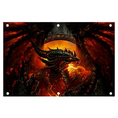 Dragon Fire Fantasy Art Banner And Sign 6  X 4 