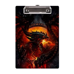 Dragon Fire Fantasy Art A5 Acrylic Clipboard by Maspions