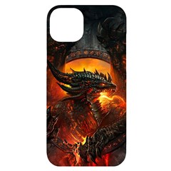 Dragon Fire Fantasy Art Iphone 14 Plus Black Uv Print Case