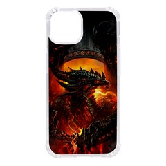 Dragon Fire Fantasy Art Iphone 14 Tpu Uv Print Case by Maspions