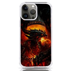 Dragon Fire Fantasy Art Iphone 13 Pro Max Tpu Uv Print Case by Maspions