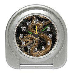 Fantasy Dragon Pentagram Travel Alarm Clock