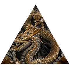 Fantasy Dragon Pentagram Wooden Puzzle Triangle