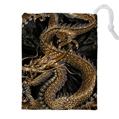 Fantasy Dragon Pentagram Drawstring Pouch (4xl)