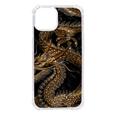 Fantasy Dragon Pentagram Iphone 14 Tpu Uv Print Case by Maspions