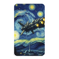 Spaceship Starry Night Van Gogh Painting Memory Card Reader (rectangular)