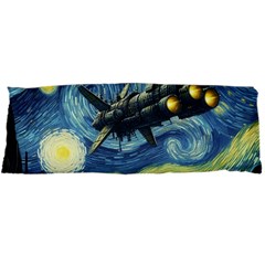 Spaceship Starry Night Van Gogh Painting Body Pillow Case Dakimakura (two Sides)