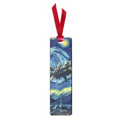 Spaceship Starry Night Van Gogh Painting Small Book Marks