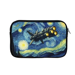 Spaceship Starry Night Van Gogh Painting Apple Macbook Pro 13  Zipper Case by Maspions