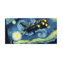 Spaceship Starry Night Van Gogh Painting Yoga Headband by Maspions