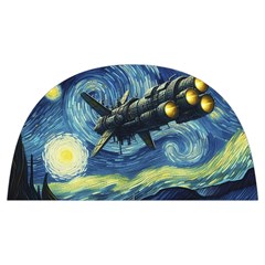 Spaceship Starry Night Van Gogh Painting Anti Scalding Pot Cap