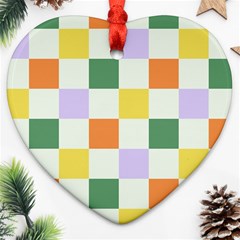 Board Pictures Chess Background Ornament (heart)