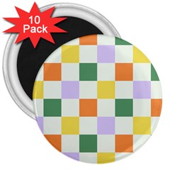 Board Pictures Chess Background 3  Magnets (10 Pack) 