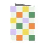 Board Pictures Chess Background Mini Greeting Card Right