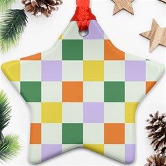 Board Pictures Chess Background Star Ornament (two Sides)