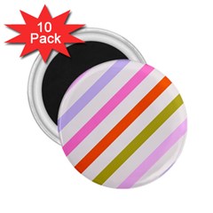 Lines Geometric Background 2 25  Magnets (10 Pack) 