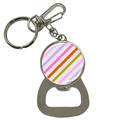 Lines Geometric Background Bottle Opener Key Chain