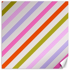 Lines Geometric Background Canvas 16  X 16  by Maspions